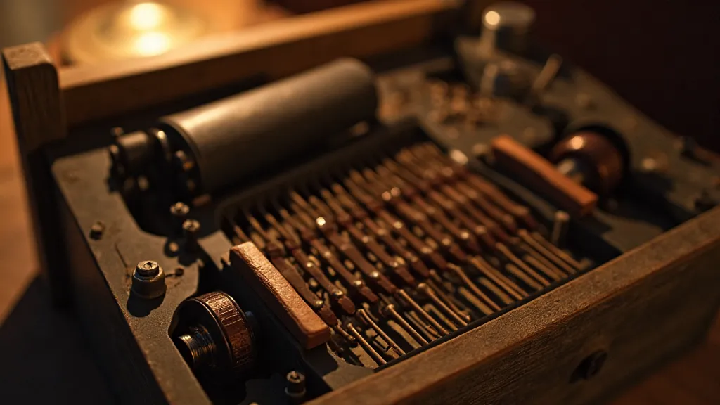Disassembled antique accordion revealing intricate mechanisms.