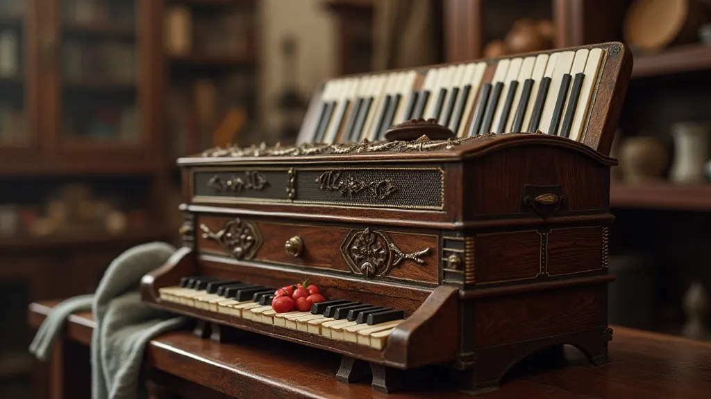 Restored antique accordion