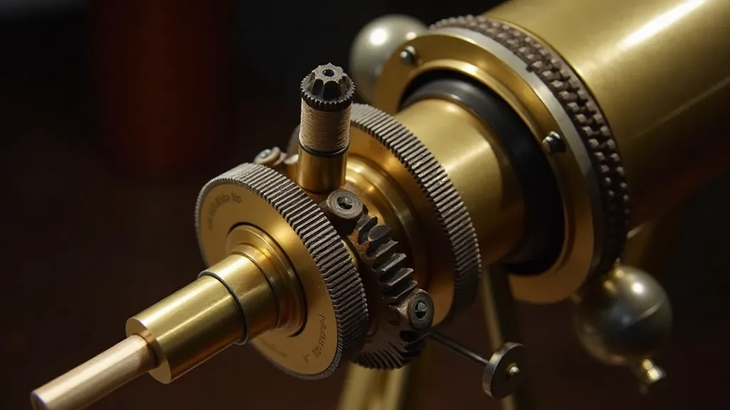 Antique telescope mount gears