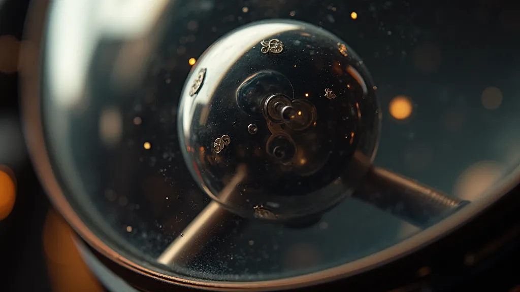 Close-up of a telescope mirror