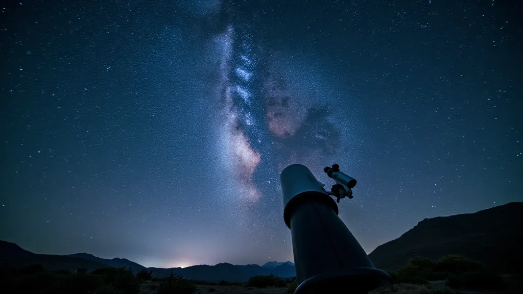 Milky Way and Telescope