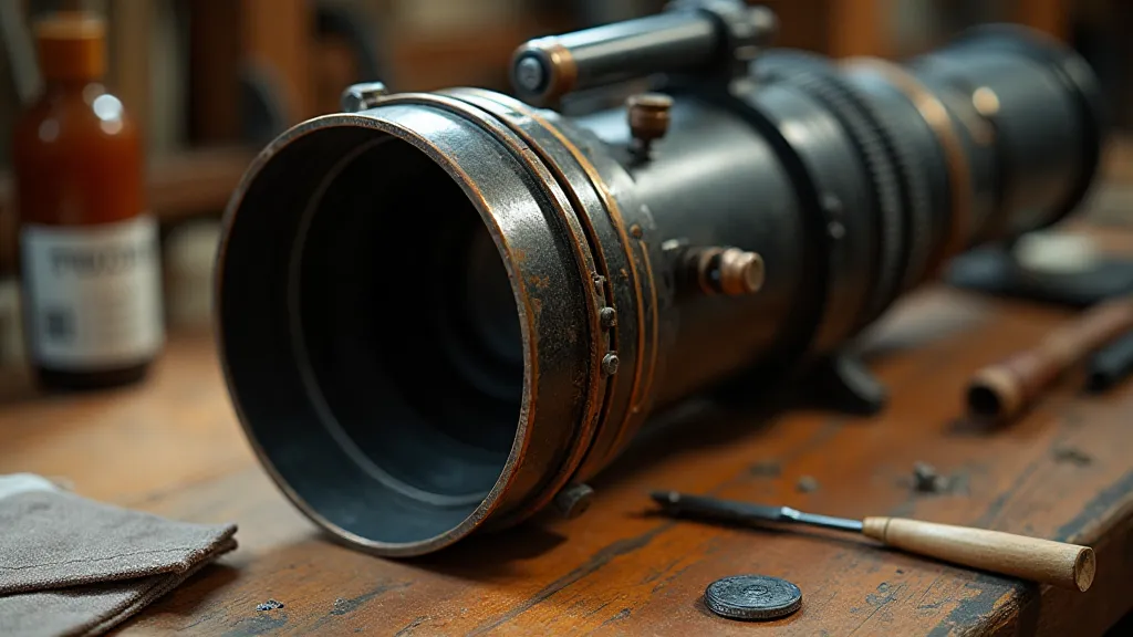 Disassembled Newtonian reflector showing internal parts.
