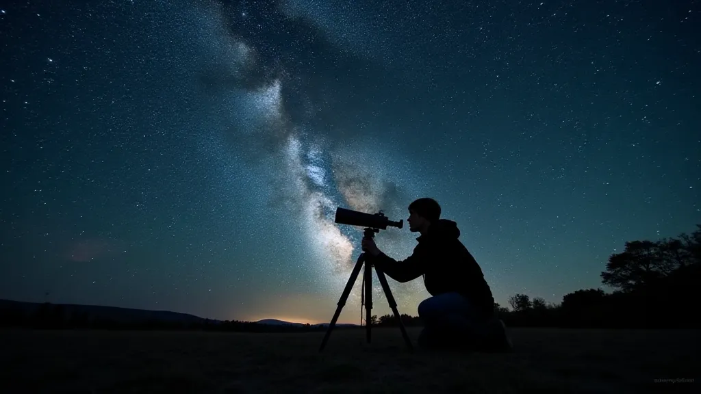 Observing the Milky Way through a telescope
