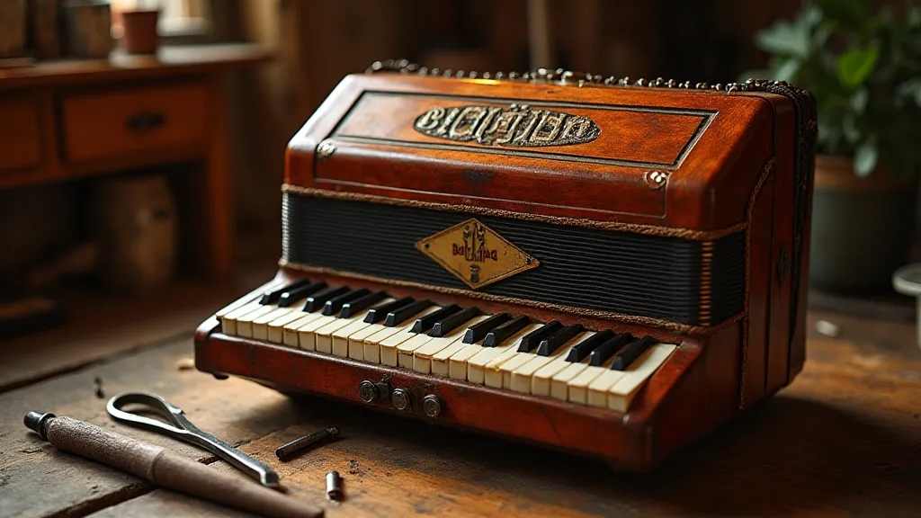 Restored antique accordion