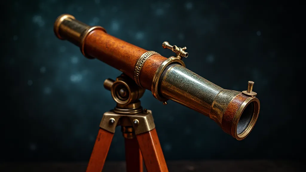 Restored antique telescope