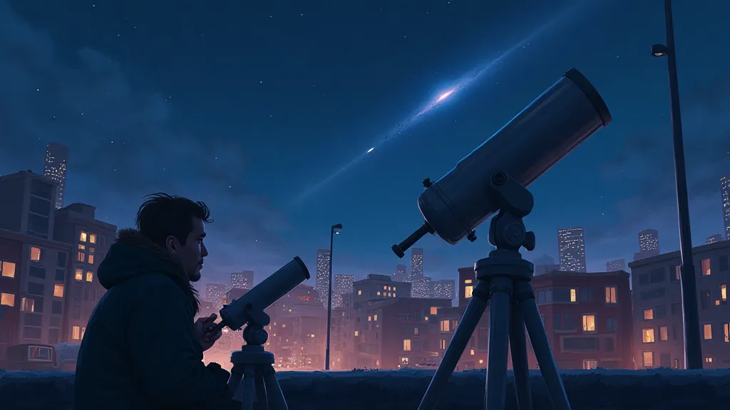 Amateur Astronomer in a City